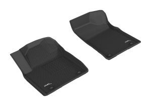Nissan Armada Floor Mats - Front - 3D MAXpider - Kagu - Black - `17-`20